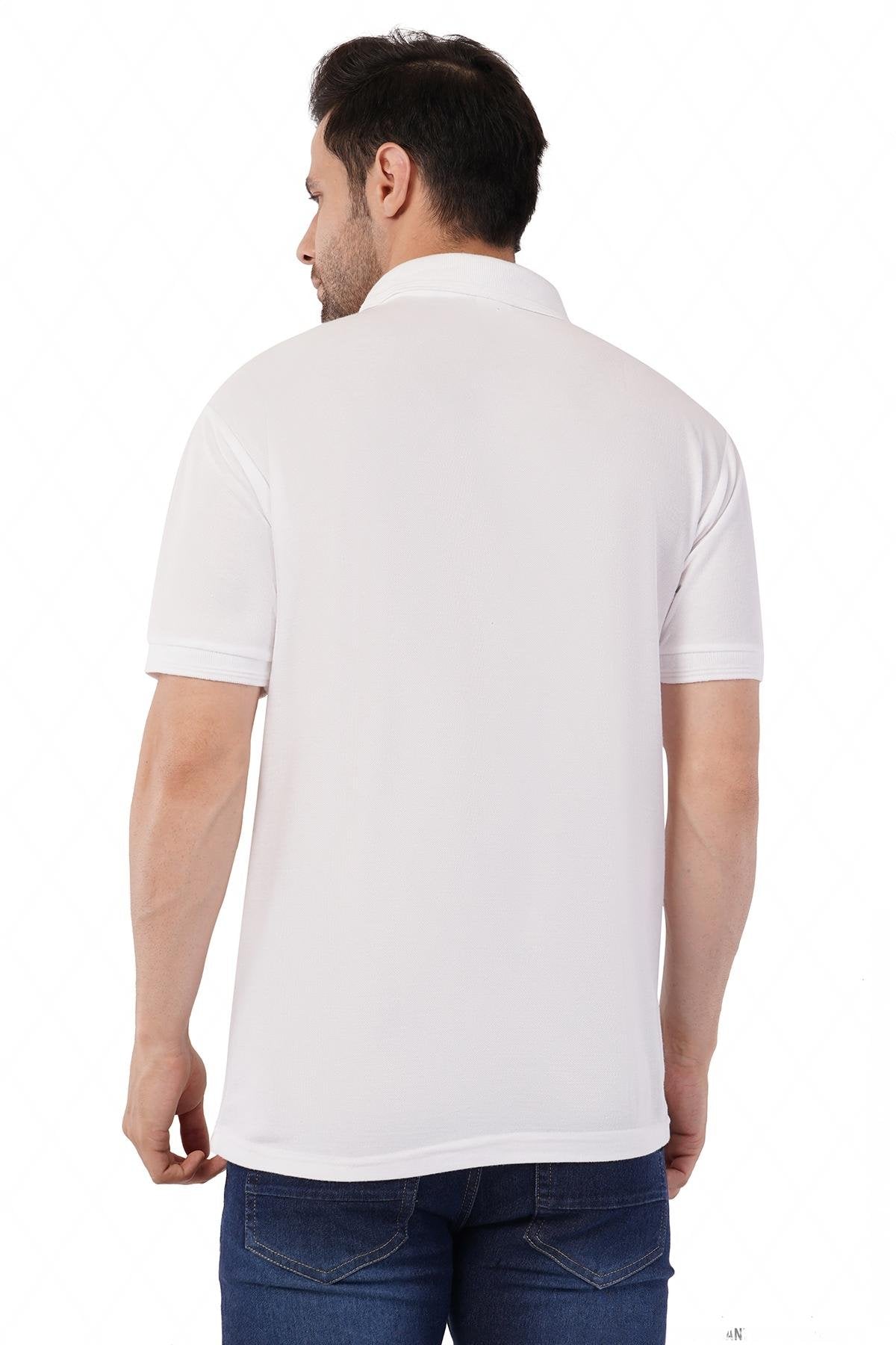 Custom White Polo T-Shirt