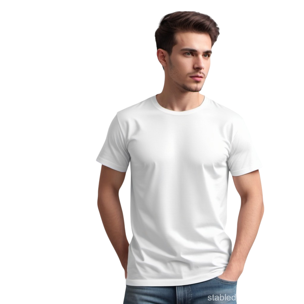 Basic cotton t-shirt - black