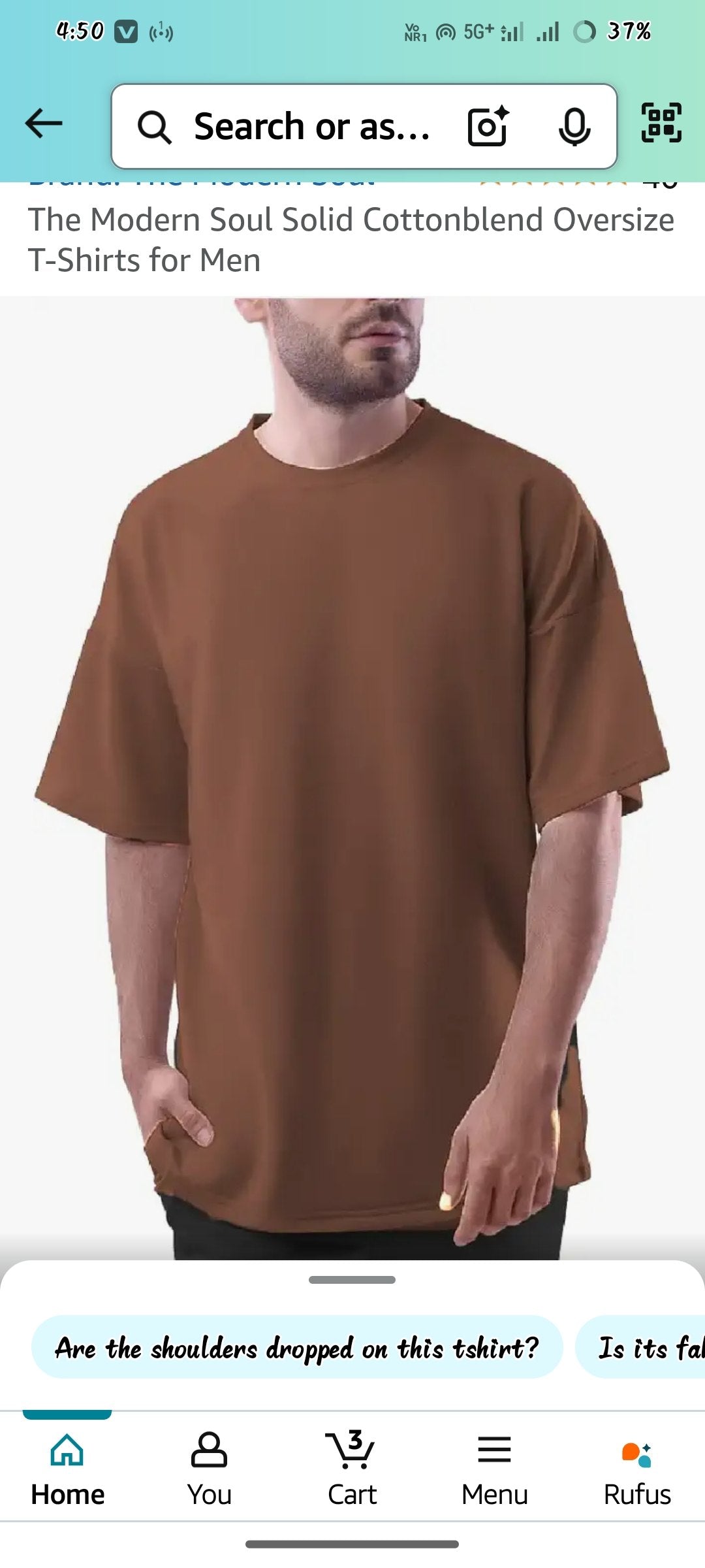 Oversized T-Shirt– Men’s Drop Shoulder Street Style