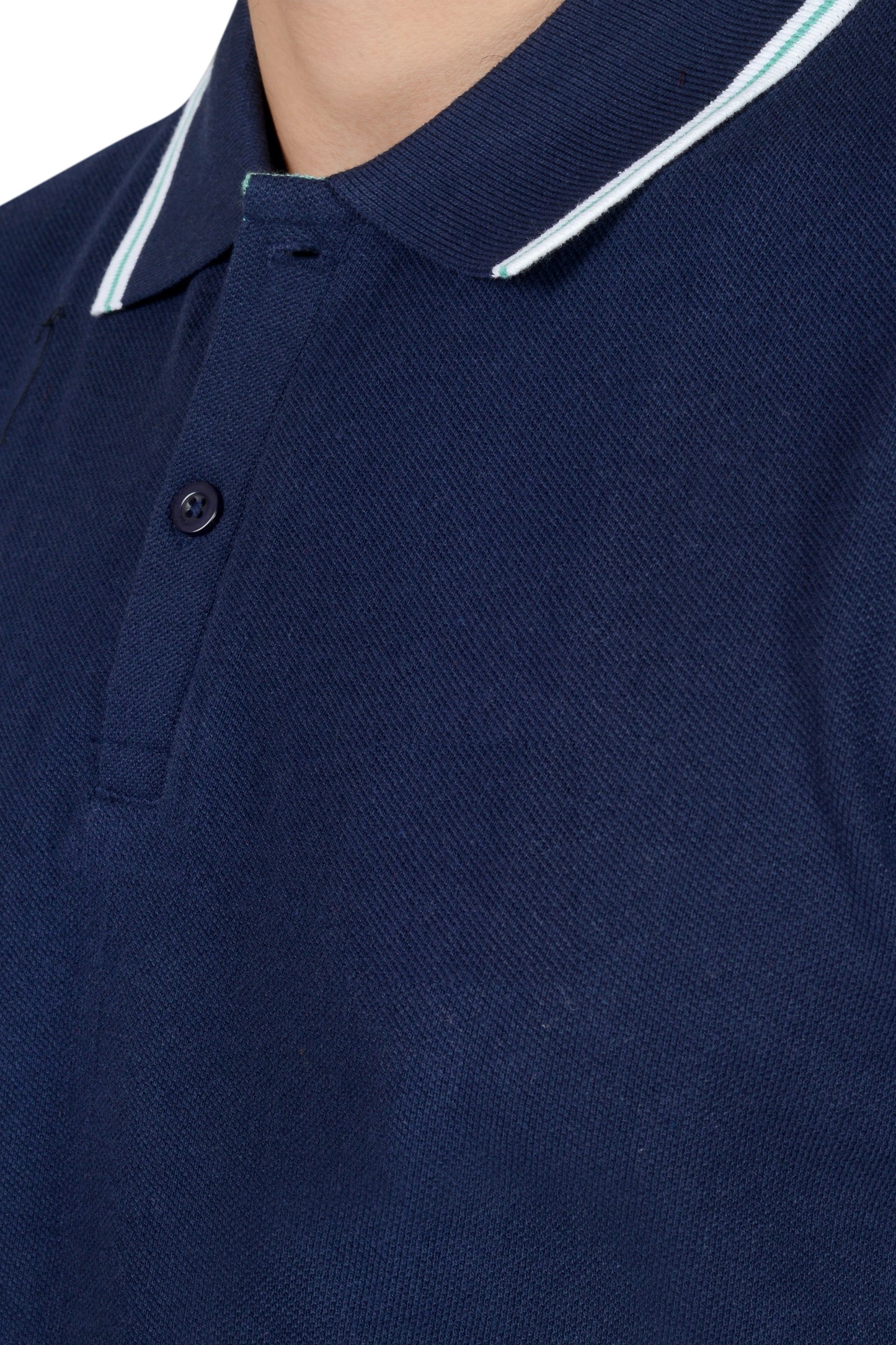 Custom Navy Tipping Polo T-Shirt