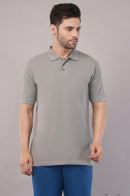 Custom Grey Polo T-Shirt