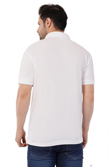 Custom White Polo T-Shirt