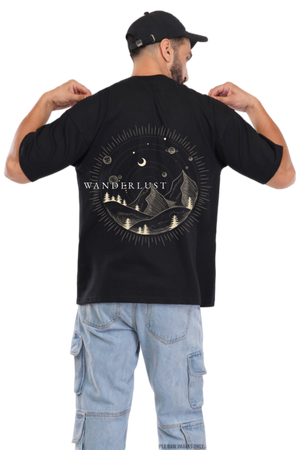 Unleash the Gaze – Dark Cat Eye Anime Oversized Tee