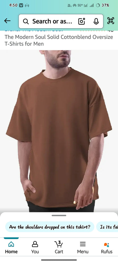 Oversized T-Shirt– Men’s Drop Shoulder Street Style